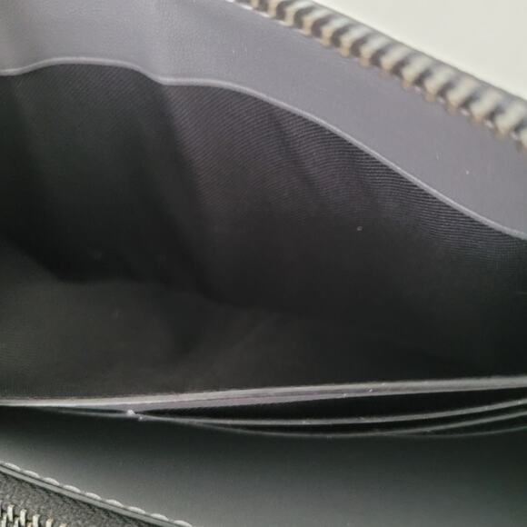 Coach Leather Wallet Ski Slopes Industrial Gray Zip Around Large Winter Limited - Picture 7 of 11